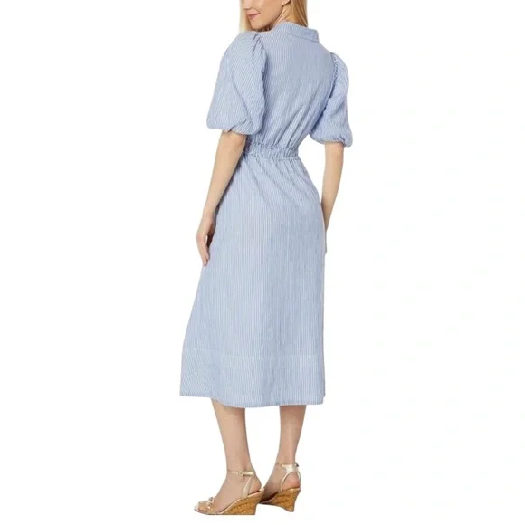 LILLY PULITZER Tassie Midi Dress Blue Style 013136 SZ 16 - Picture 9 of 15